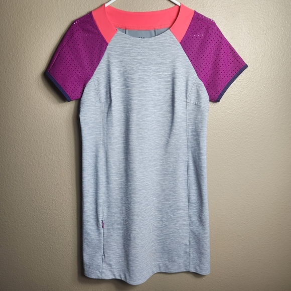 Title Nine Womens |S| Sensitive Short Sleeve Perforated Active Mini Dress - Picture 1 of 9